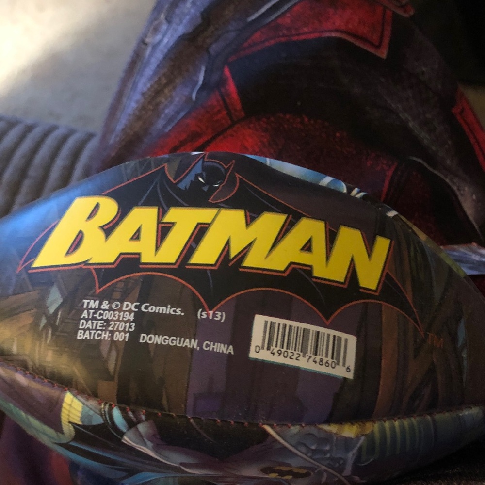 Batman Kids Superhero Costume — Black and Yellow Logo